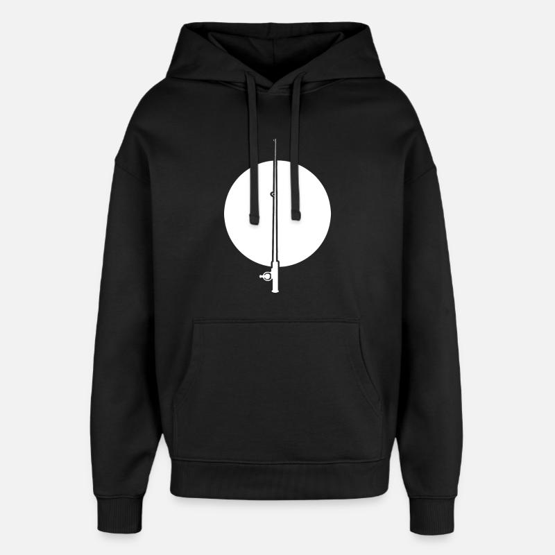 Dessin d’ange - Sweat à capuche unisexe Stanley/Stella Oversized - noir