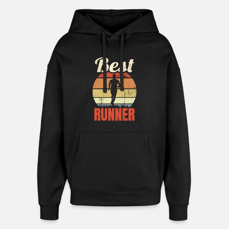 Meilleur joggeur - Sweat à capuche unisexe Stanley/Stella Oversized - noir