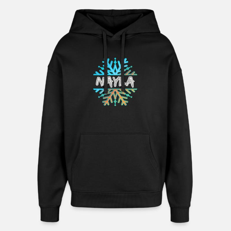 Nayla Nayla - Sweat à capuche unisexe Stanley/Stella Oversized - noir