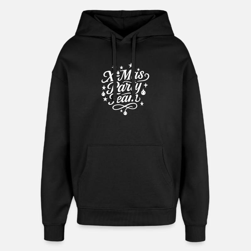 Équipe de Noël - Sweat à capuche unisexe Stanley/Stella Oversized - noir