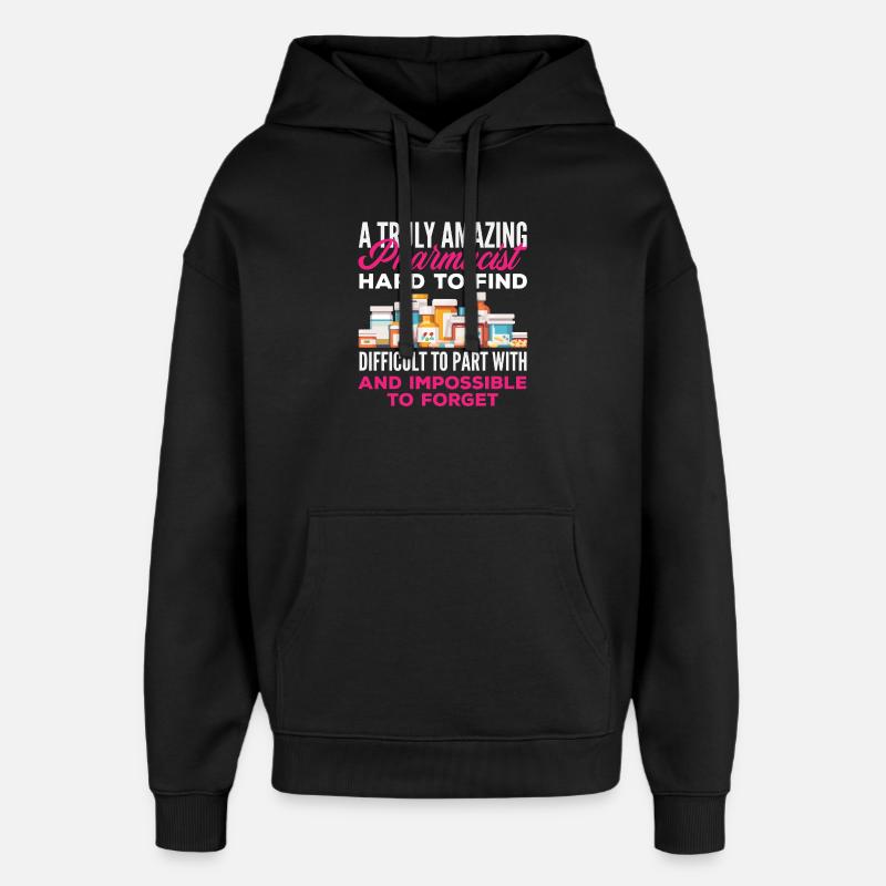 Apotheker Pharmazeutisch-technischer - Oversized Unisex Hoodie von Stanley/Stella - Schwarz