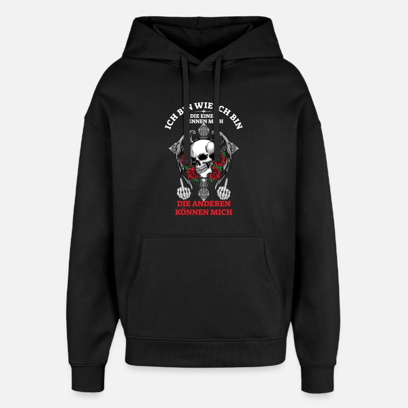 Je suis comme je suis... - Sweat à capuche unisexe Stanley/Stella Oversized - noir