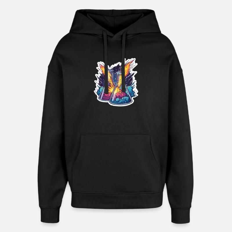 Lab Geek Bildungsquadrantid Meteorstrom-Erlebnis - Oversized Unisex Hoodie von Stanley/Stella - Schwarz