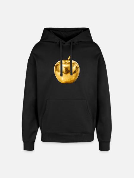 Golden Apple – Premium Shine - Oversized Unisex Hoodie by Stanley/Stella - black