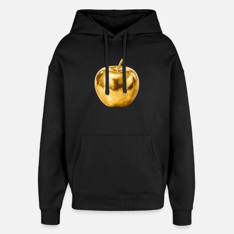 Pomme d’Or – Brillance Premium - Sweat à capuche unisexe Stanley/Stella Oversized - noir