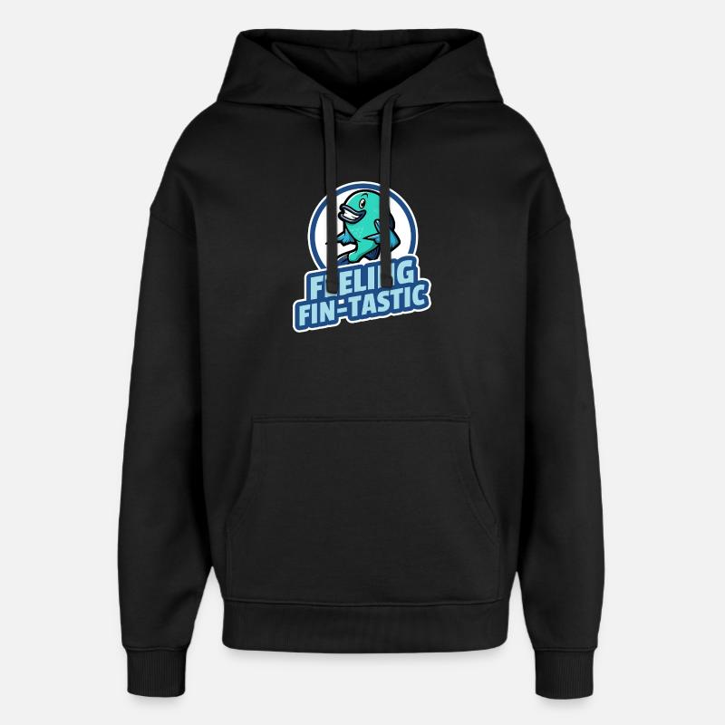 Sensation de fin-tastique - Sweat à capuche unisexe Stanley/Stella Oversized - noir