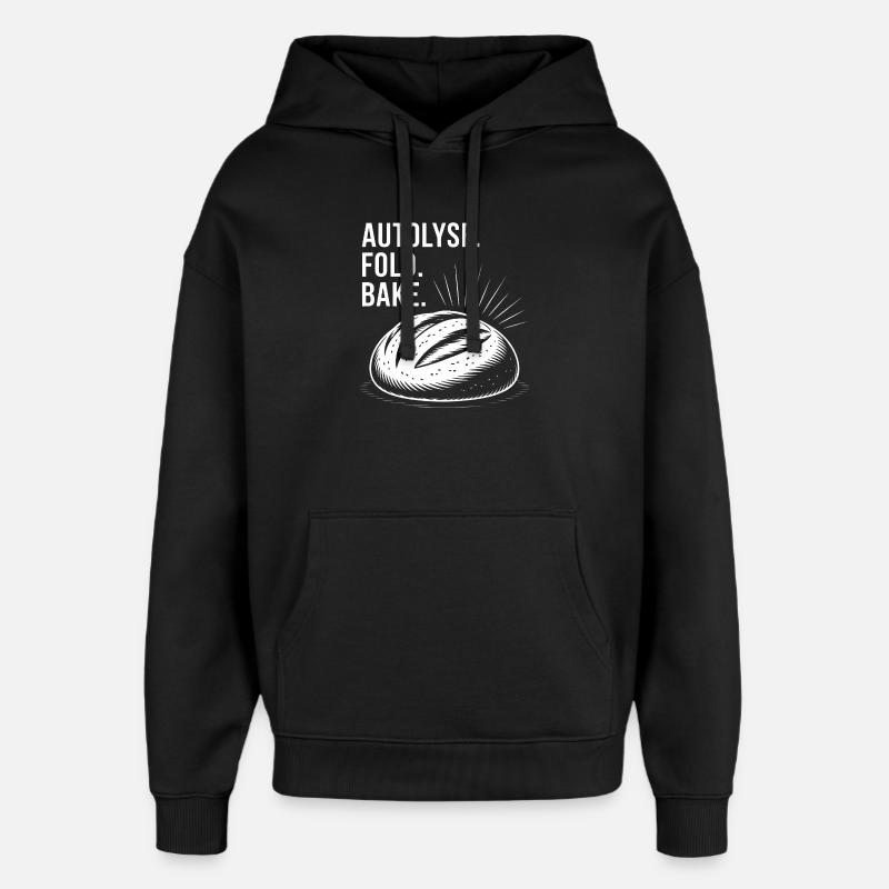 Bread Bold: Autolysekunst - Oversized Unisex Hoodie von Stanley/Stella - Schwarz