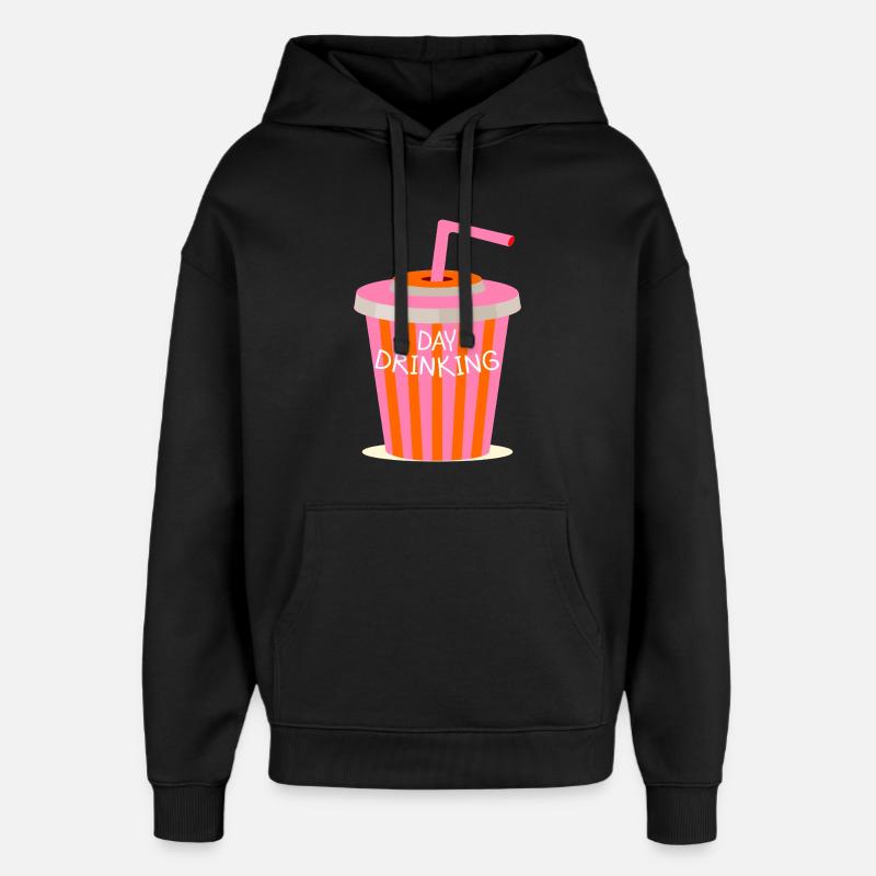 Boissons de jour - Sweat à capuche unisexe Stanley/Stella Oversized - noir