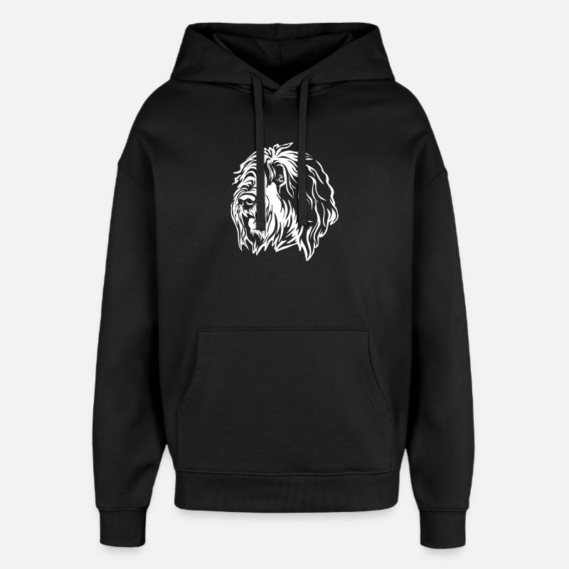 Bobtail Kopf "Black Edition" - Oversized Unisex Hoodie von Stanley/Stella - Schwarz