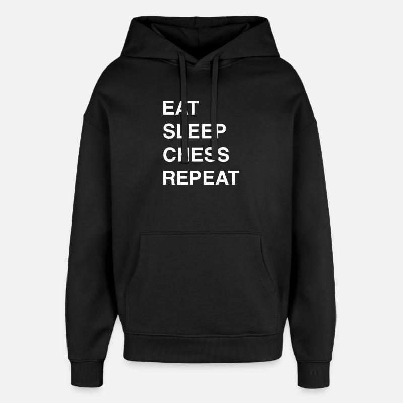 Schach Idee und Chess Sprüche - Oversized Unisex Hoodie von Stanley/Stella - Schwarz