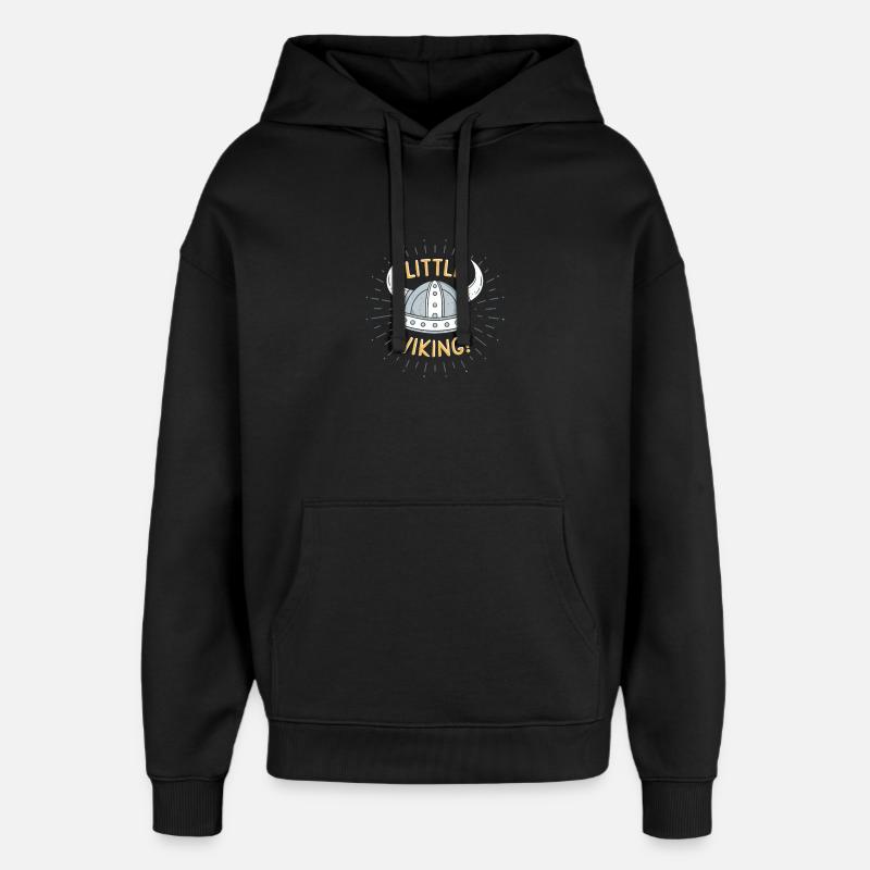 Kleiner Wikingerhelm - Oversized Unisex Hoodie von Stanley/Stella - Schwarz