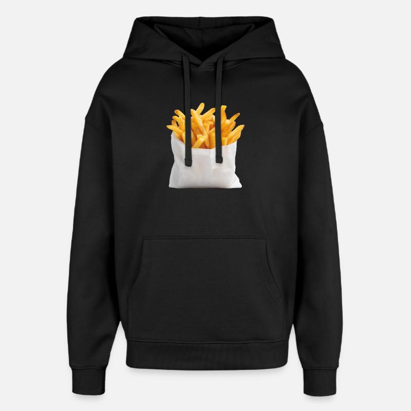 Frites Sac de restauration rapide - Sweat Ă capuche unisexe Stanley/Stella Oversized - noir