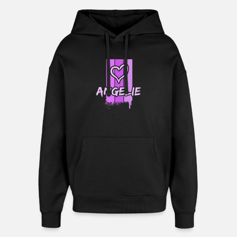 Angelie Angelie - Sweat à capuche unisexe Stanley/Stella Oversized - noir