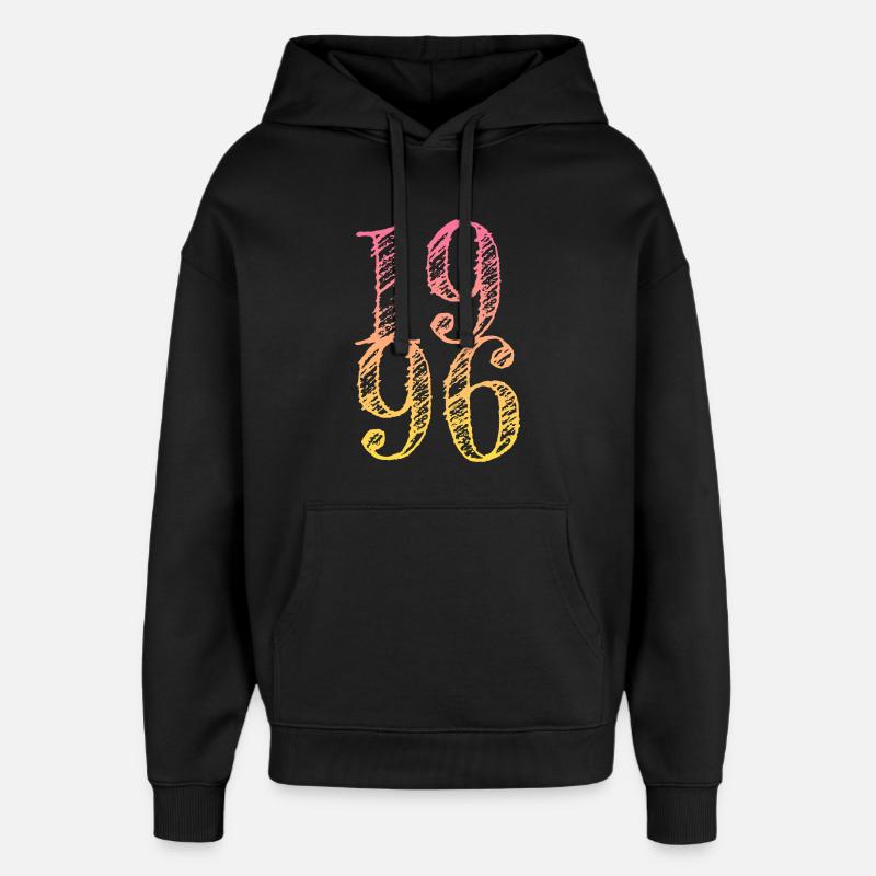 Millésime 1996 - Sweat à capuche unisexe Stanley/Stella Oversized - noir