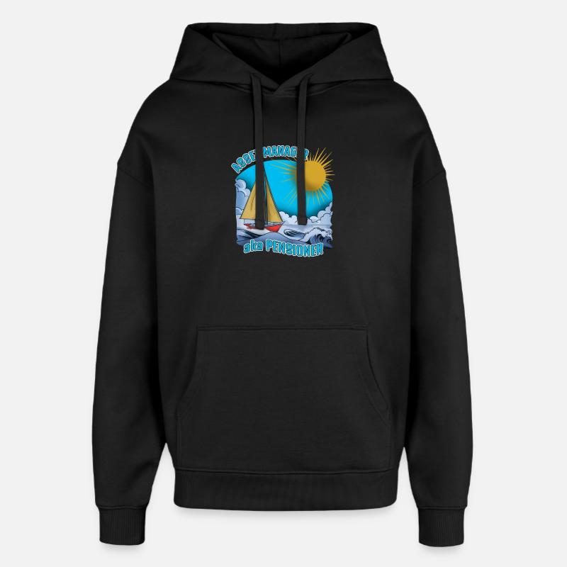 Asset Manager aka Pensioner - Oversized Unisex Hoodie von Stanley/Stella - Schwarz