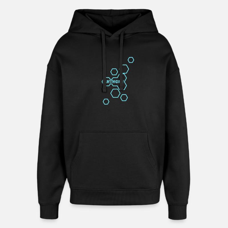Anthony en tant que style - Sweat à capuche unisexe Stanley/Stella Oversized - noir