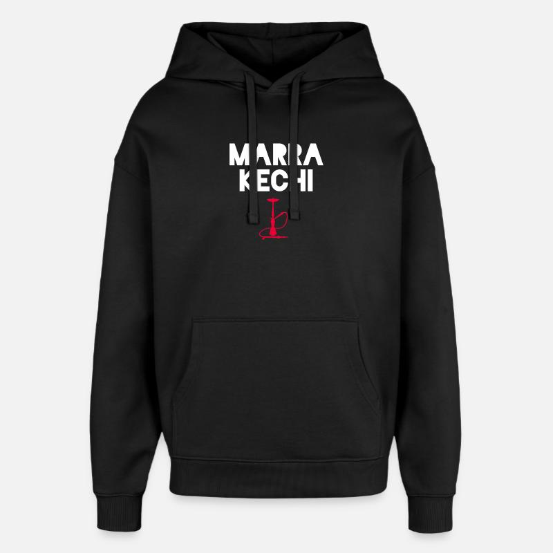 El Marrakechi Souvenir Marrakech - Sweat à capuche unisexe Stanley/Stella Oversized - noir