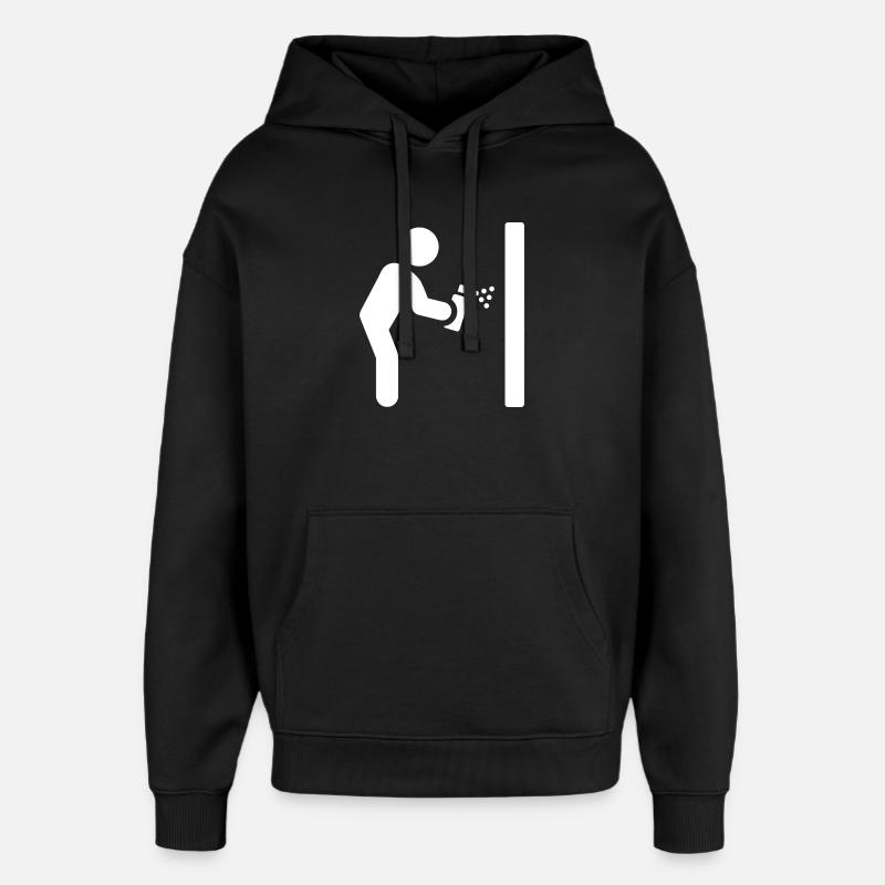 Graffiti Sprayer - Oversized Unisex Hoodie von Stanley/Stella - Schwarz
