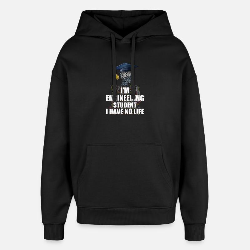 Ingenieur Student - Oversized Unisex Hoodie von Stanley/Stella - Schwarz