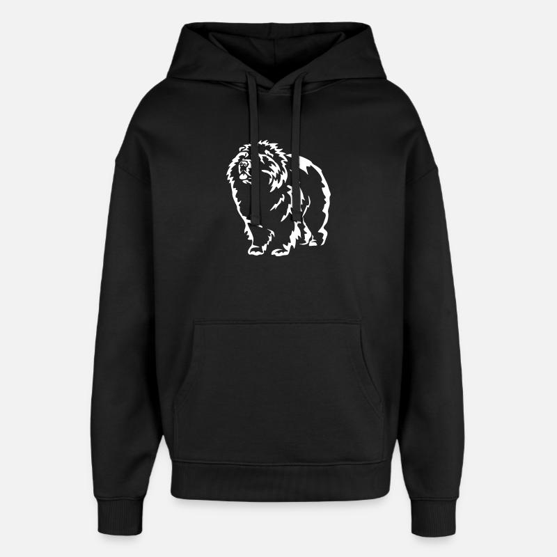 Chow Chow « Édition Noire » - Sweat à capuche unisexe Stanley/Stella Oversized - noir