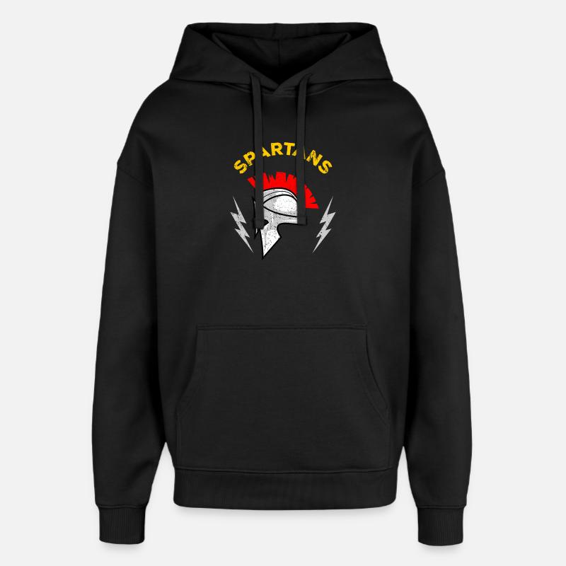 Casque Mohawk Spartan - Sweat à capuche unisexe Stanley/Stella Oversized - noir
