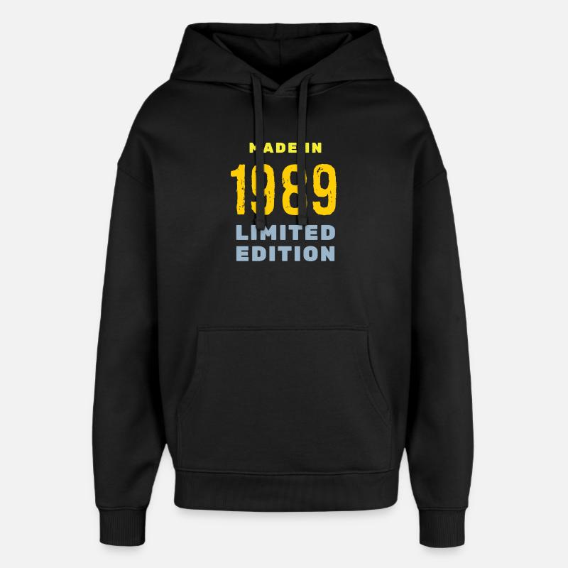 1989 - Oversized Unisex Hoodie von Stanley/Stella - Schwarz