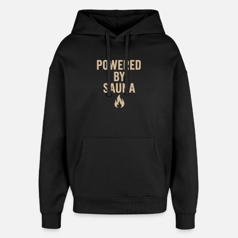 Design de sauna puissant - Sweat à capuche unisexe Stanley/Stella Oversized - noir