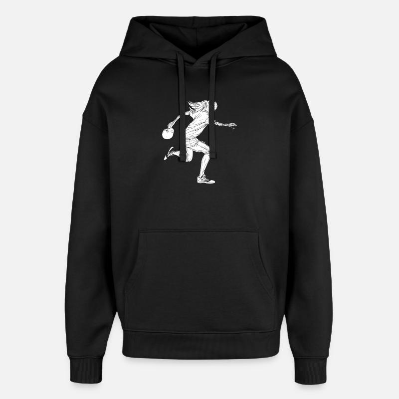 Filles au bowling - Sweat à capuche unisexe Stanley/Stella Oversized - noir