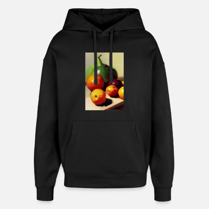 Fruit - Sweat à capuche unisexe Stanley/Stella Oversized - noir