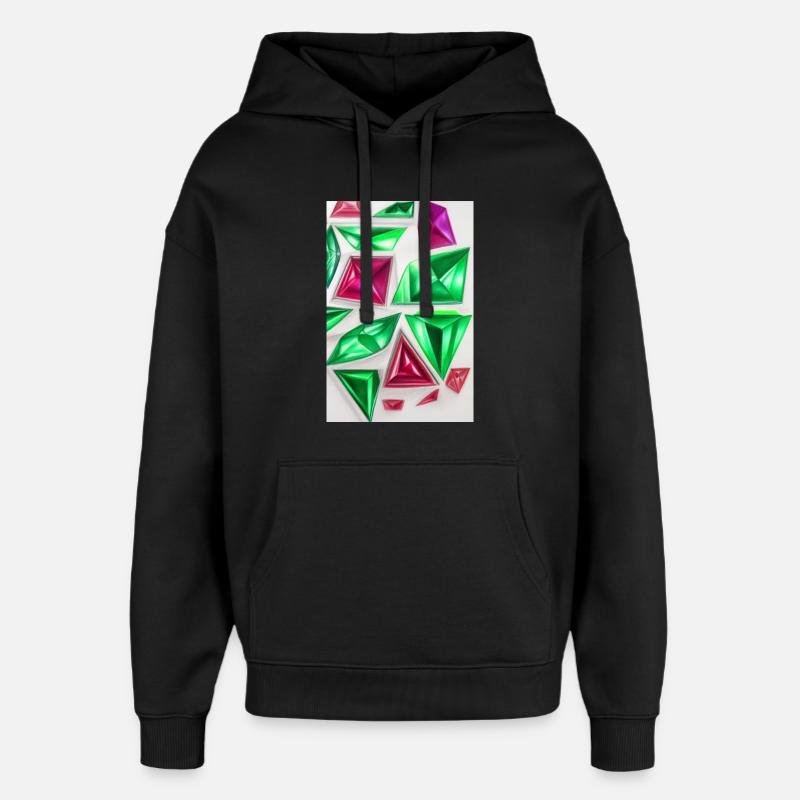 Pierres précieuses - Sweat à capuche unisexe Stanley/Stella Oversized - noir