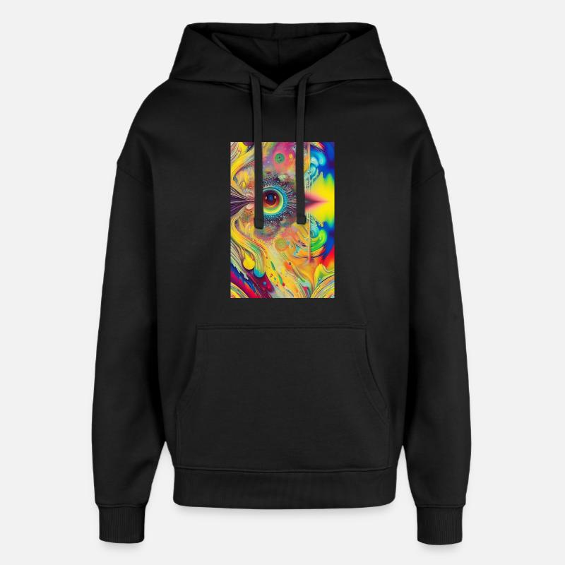 Abstrakte Kunst - Oversized Unisex Hoodie von Stanley/Stella - Schwarz