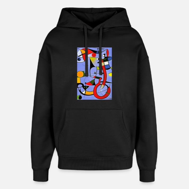 Abstrakte Kunst - Oversized Unisex Hoodie von Stanley/Stella - Schwarz