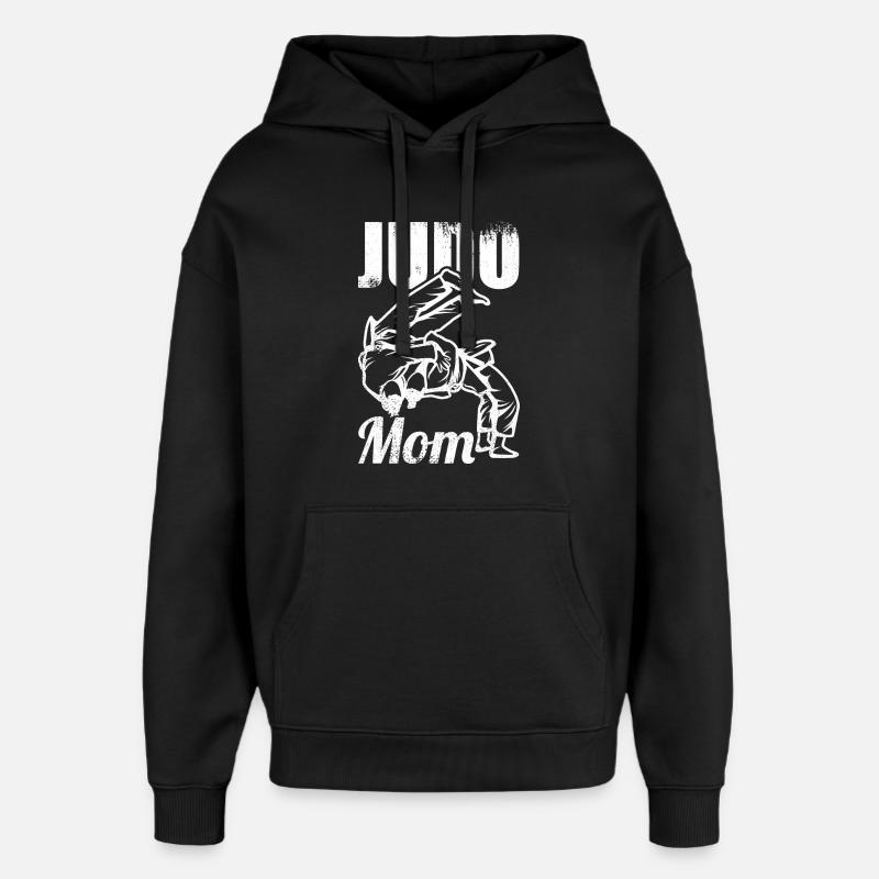 Judo Mama - Sweat à capuche unisexe Stanley/Stella Oversized - noir