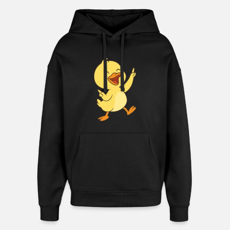 Canetons dansants - Sweat à capuche unisexe Stanley/Stella Oversized - noir