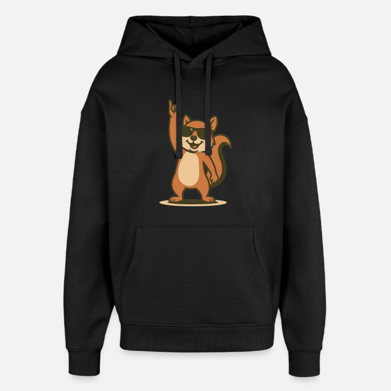 Rock’n’Roll Nussknacker - Oversized Unisex Hoodie von Stanley/Stella - Schwarz