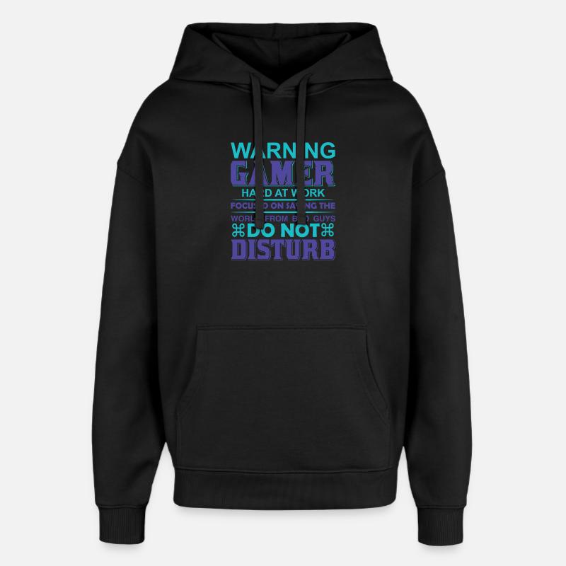 Mode joueur Ne pas déranger - Sweat à capuche unisexe Stanley/Stella Oversized - noir