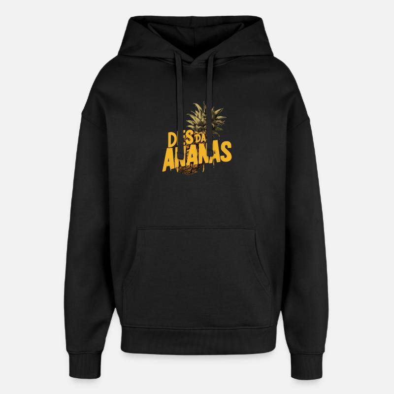 C’EST L’ANANAS – Drôle de dicton ananas - Sweat à capuche unisexe Stanley/Stella Oversized - noir