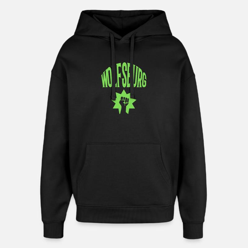 Wolfsburg - Sweat à capuche unisexe Stanley/Stella Oversized - noir