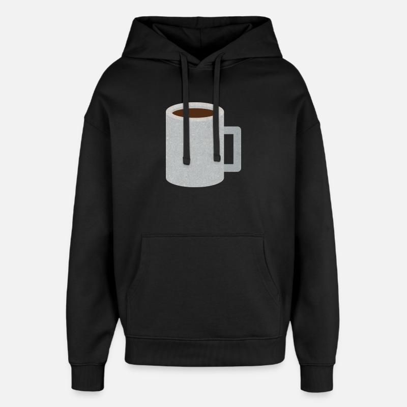 Tasse à café Stone Speckle - Sweat à capuche unisexe Stanley/Stella Oversized - noir