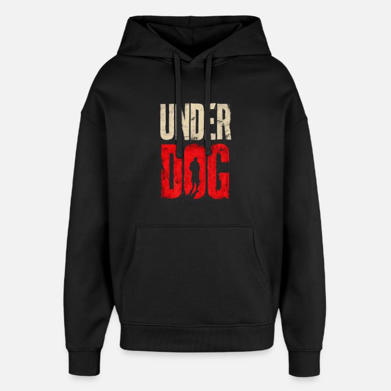 Under Dog - Sweat à capuche unisexe Stanley/Stella Oversized - noir