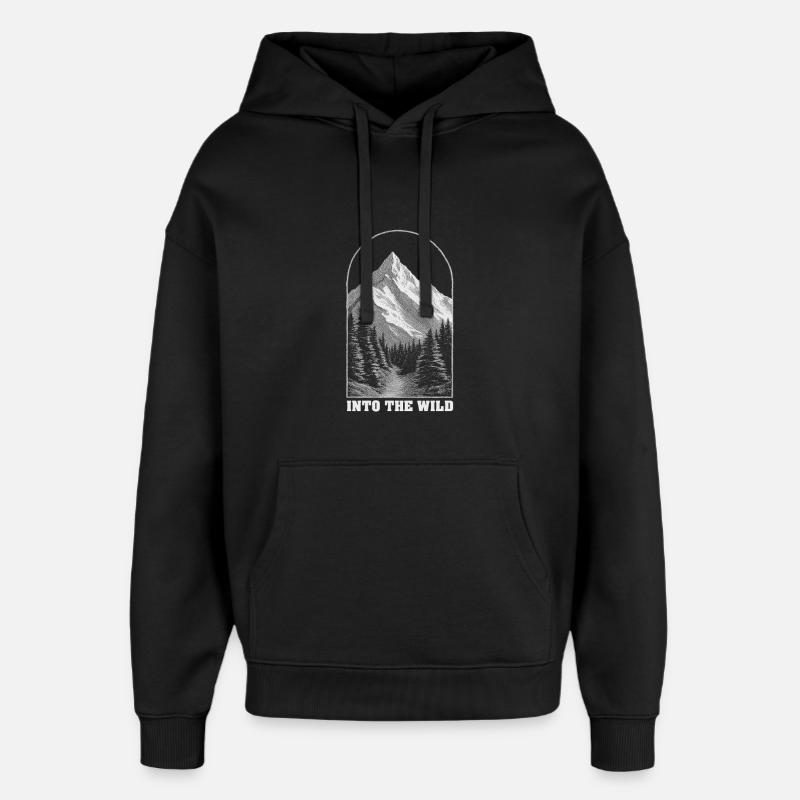 Dans l’arche sauvage - Sweat à capuche unisexe Stanley/Stella Oversized - noir