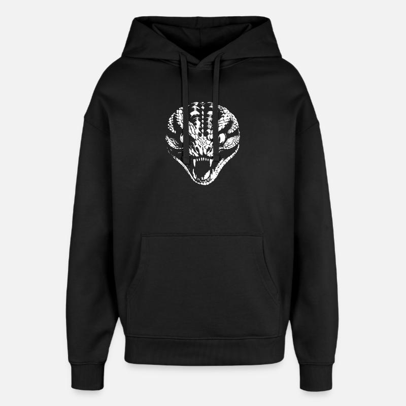 Snake - Oversized Unisex Hoodie von Stanley/Stella - Schwarz