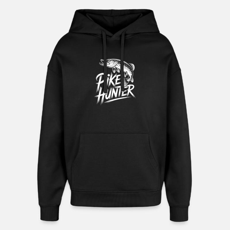 Predator Angler - Oversized Unisex Hoodie by Stanley/Stella - black