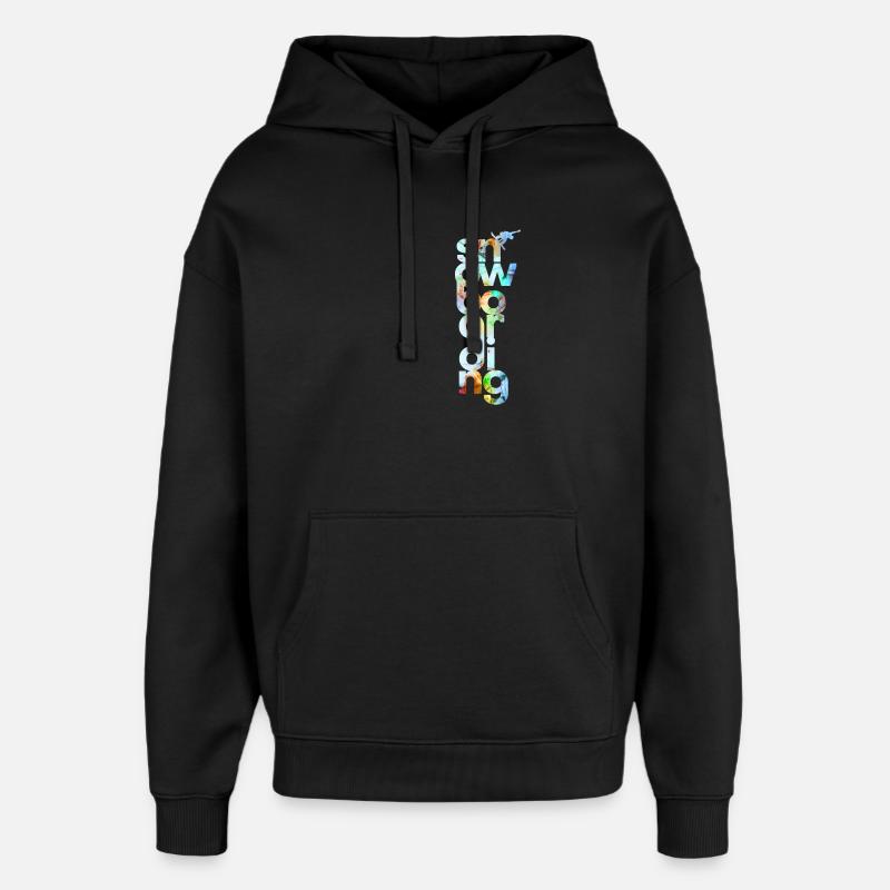 snowboard - Sweat à capuche unisexe Stanley/Stella Oversized - noir