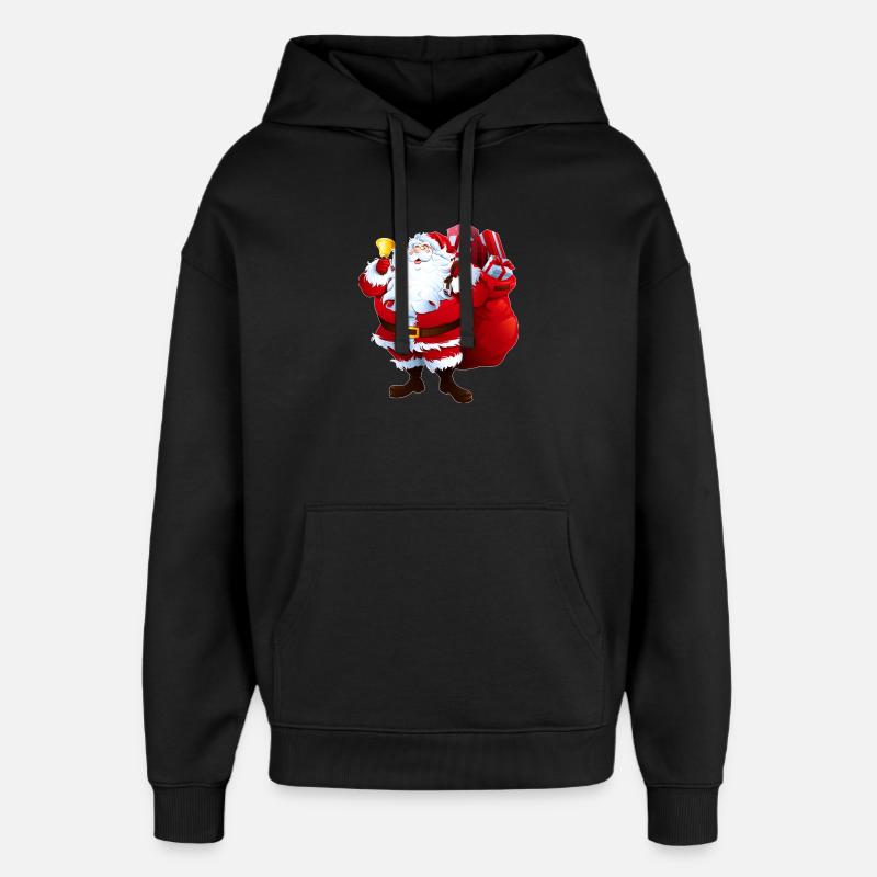 Santa's gift - Oversized Unisex Hoodie by Stanley/Stella - black