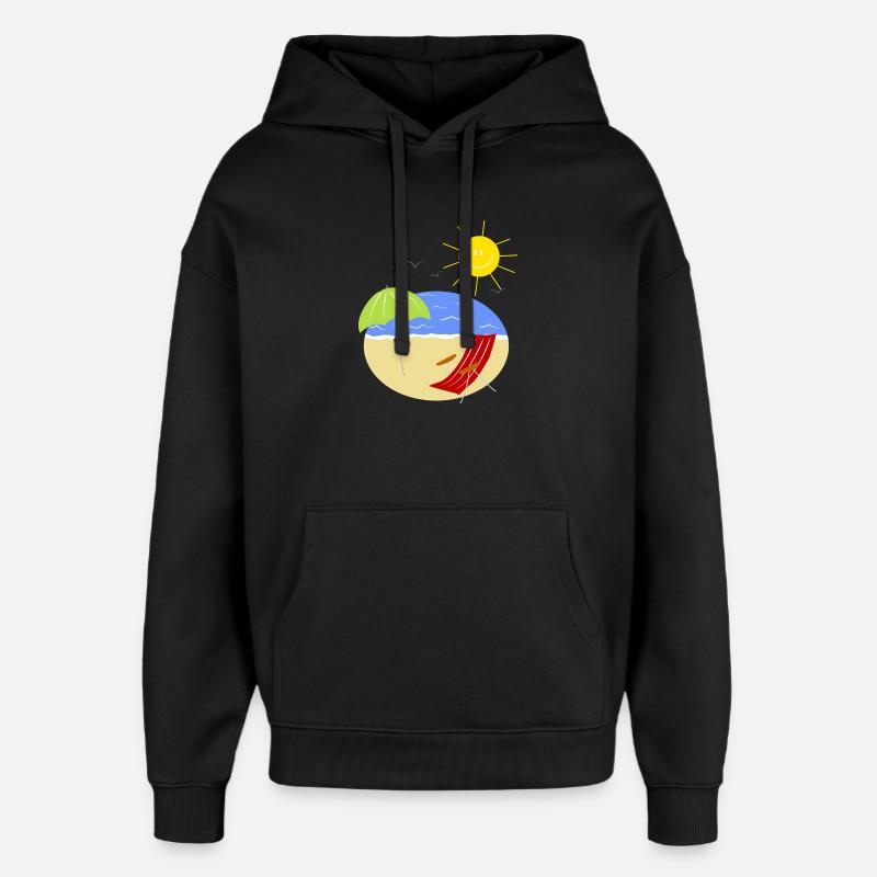 vacances - Sweat à capuche unisexe Stanley/Stella Oversized - noir