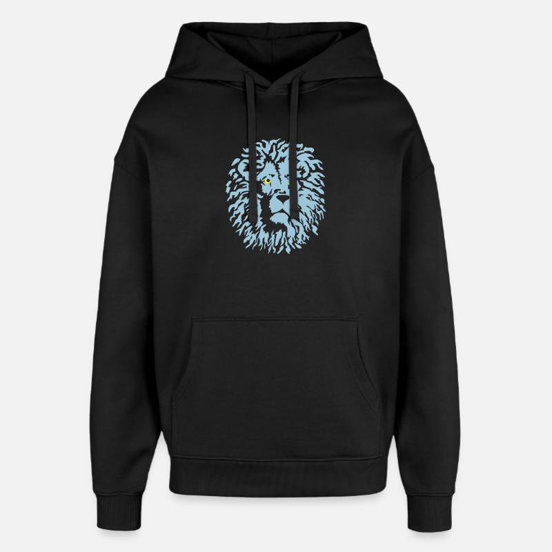 lion - Sweat à capuche unisexe Stanley/Stella Oversized - noir