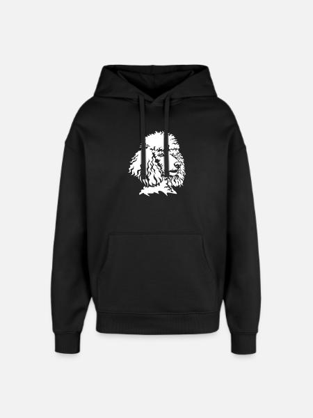 Poodle head "Black Edition" - Oversized Unisex Hoodie by Stanley/Stella - black