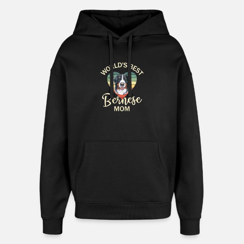 Berner Sennenhund - Oversized Unisex Hoodie von Stanley/Stella - Schwarz