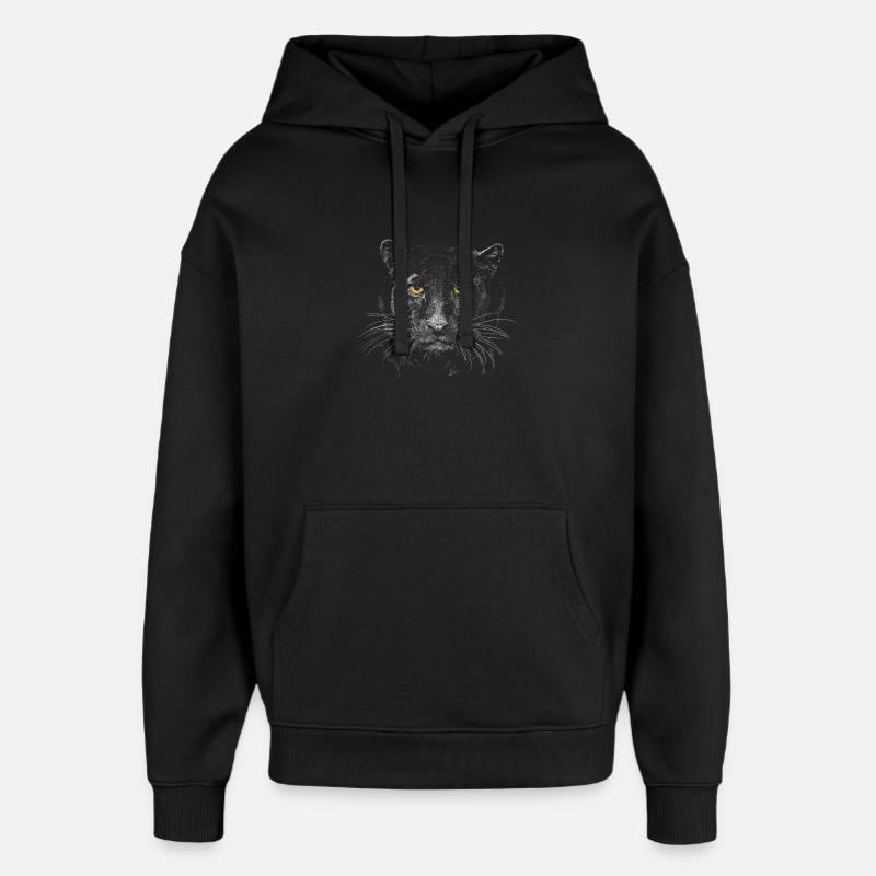 Panther - Oversized Unisex Hoodie von Stanley/Stella - Schwarz